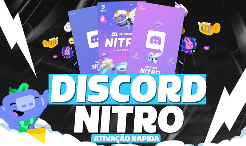 Discord Nitro Gaming 12 Meses + 12 Impulsos + ATIVAÇÃO RÁPIDA