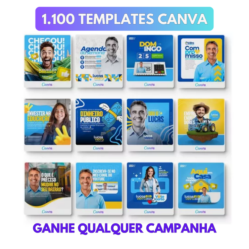 Pack Imagens editaveis no Canva Politica