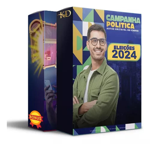 Mega Pack +1000 Artes Campanha Política 2024+bônus