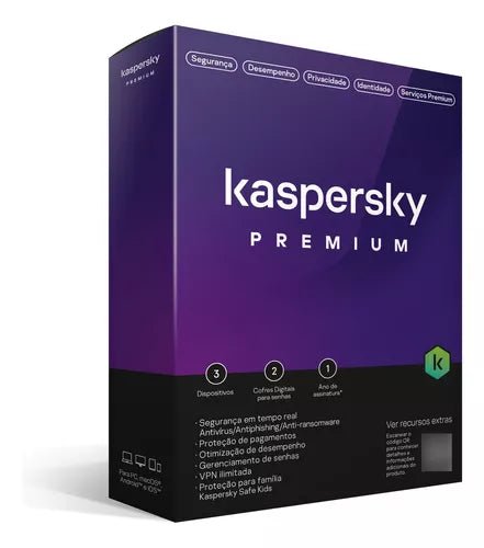 Kaspersky Antivírus Premium 1 Dispositivo 1 Ano