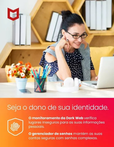 Mcafee Antivirus - Assinatura 1 Ano - Proteção Essencial Pc