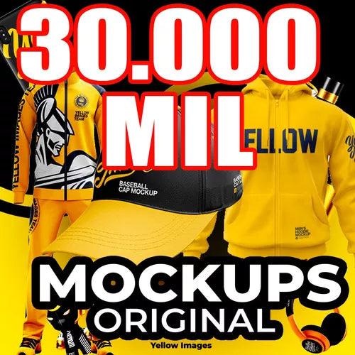 Mockup Pack 40mil  Coleção yellow Imagens