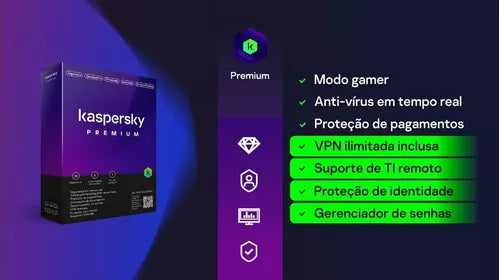 Kaspersky Antivírus Premium 1 Dispositivo 1 Ano