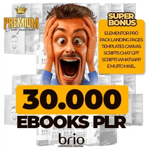 3.600 Landing Pages + 30.00 Ebooks Plr + Elementor Pro