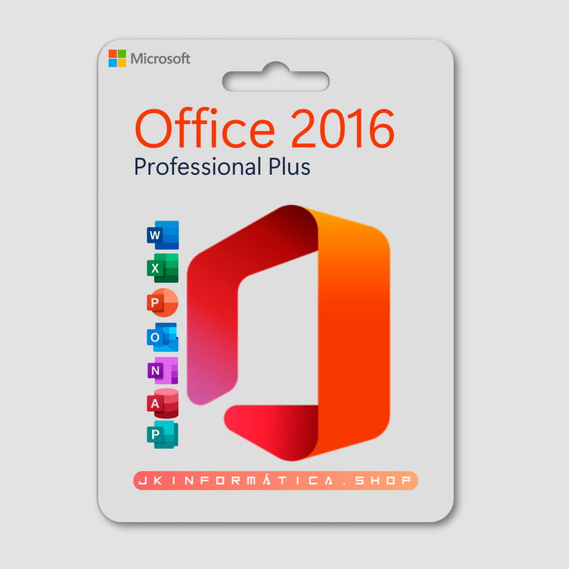 Pacote Office 2016 Professional Plus Licença Original Vitalícia