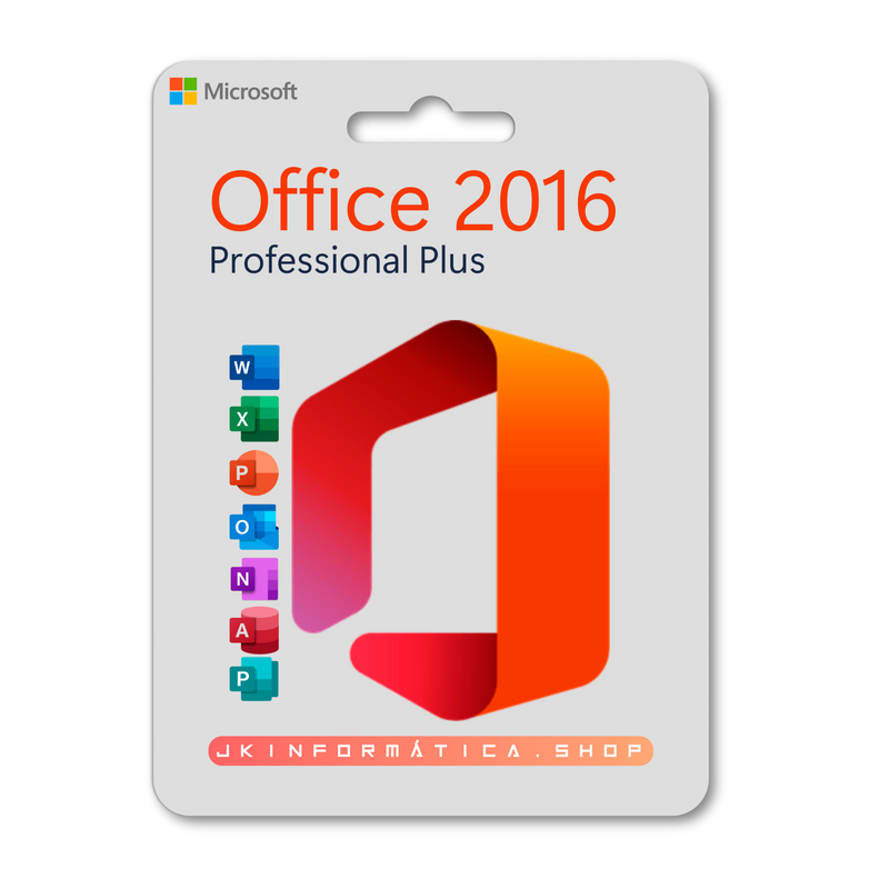 Pacote Office 2016 Professional Plus Licença Original Vitalícia